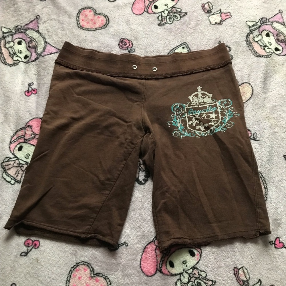 zoey beth womens brown shorts